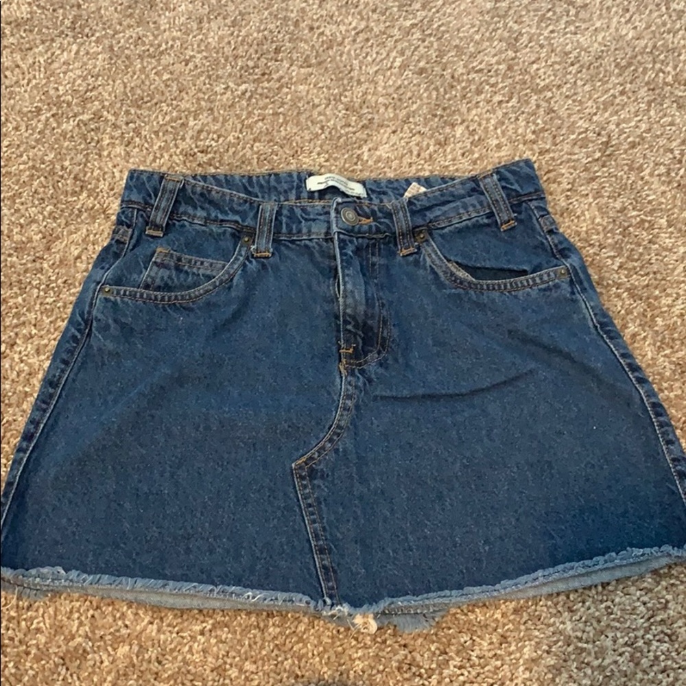 Mini denim skirt